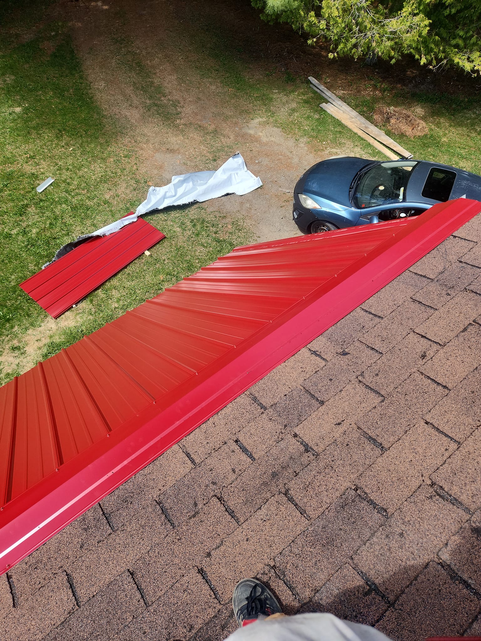 Completed roofing project